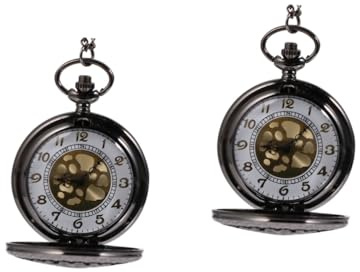 WRITWAA Taschenuhr bescherung Weihnachten weinachts prezenty NA walentynki geschenkten Weihnachten weinachtsgeschenke Steampunk-Uhr Retro- Mechaniker Quarz