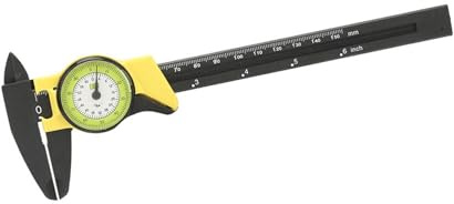 Risegun Calibre Vernier de plástico, calibre de regla, 0-150 mm, herramienta de medición profesional