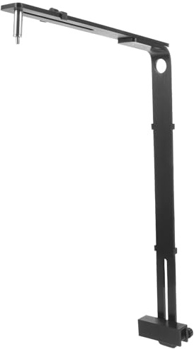 Toddmomy Aquarium Fish Tank Light Bracket Aluminum Alloy Adjustable Clip Stand for 13Mm Glass Aquarium Lighting Holder Support