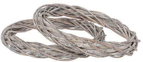 OKUMEYR 2stücke Xmas Woven Circle Deko Für Weihnachtskranz Türdekoration Für Kreative Bastelprojekte Und Festliche Anlässe