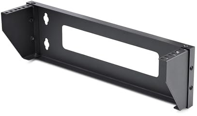 StarTech.com 4HE Vertikalt väggfäste för 19 tums rackenheter, lastkapacitet 55 kg, serverhylla/skåp för patchpaneler/IT/AV