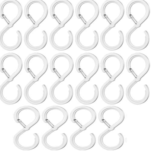 JchEnye 12 ganci a S ganci e ganci per mensole anticaduta ganci per appendiabiti cucina bagno camera da letto ufficio ganci a S per giardino