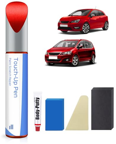 S3H/LS3H Pure Rot Metallic/Rojo Emocion Ausbesserungsfarbe Kit für SEAT Exakte Übereinstimmung – Ausbesserung von Kratzern und Abplatzungen