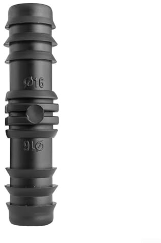 Lot de 10 raccords de tuyau droits pour système d'irrigation avec design barbelé 16PE