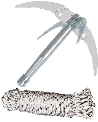 TOYANDONA Pieghevole in Inossidabile per Strumento Rimozione delle Erbacce Acquatiche Denti Affilati Design Portatile per Giardinieri