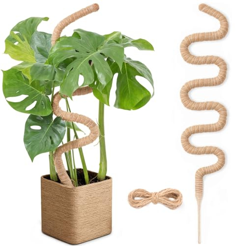 160cm Tuteur Monstera pour Plantes, GardenSage kit de Poteaux Flexibles de Mousse de Plante, Tuteur Coco pour Plantes d'intérieur et Grimpantes