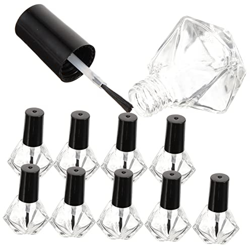 Flaconi per Unghie Vuoti 7ml in Vetro e Abs 10 Pezzi