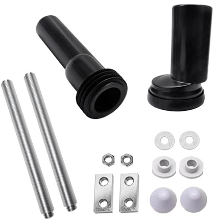 Juego de conectores de tubo de inodoro, montaje en pared, piezas de tubo de drenaje de tanque de agua oculto, accesorios de drenaje excéntricos rectos para aguas residuales