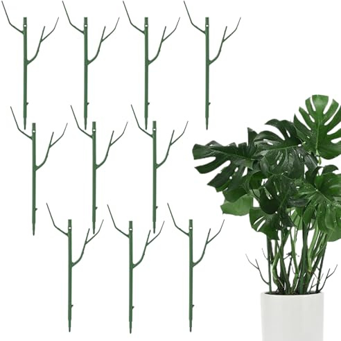 Tuxxjzm Poste de soporte para plantas, soporte para plantas de vid – Estacas de diseño de ramas falsas desmontables para casa, patio, jardinería, vid, flores, verduras