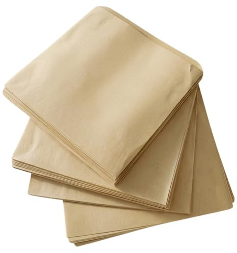 100 7” x 7” Brown Kraft Strung Paper Bags | Strong Packaging Bags for Food, Fruit, Takeaway, Retail, Lunch