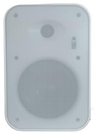 WEB world electronic business Cassa Acustica Amplificata da Parete 6.5 Bluetooth - Bianca - Lettore USB e Ingresso Microfono - Sistema Attivo 2 Vie con Telecomando