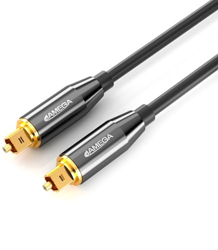 JAMEGA - 5m Toslink Kabel Digitalkabel Premium Qualität | Optisches Kabel Digital Audiokabel LWL DTS SPDIF kompatibel mit Soundbar, Stereoanlage, Heimkino, Heimkino, PS5, PS4, XBOX uvm.