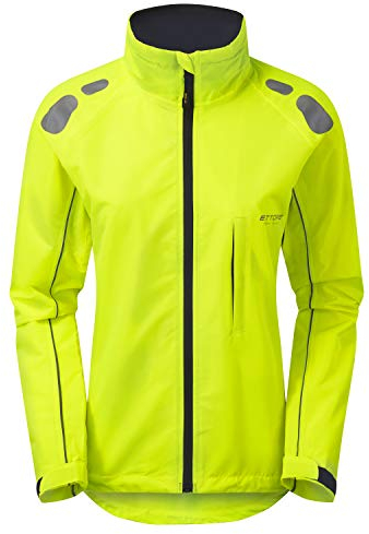 Ettore Damen Radsportjacke wasserdicht atmungsaktiv High-Vis - Gelb - Night Eagle - 16