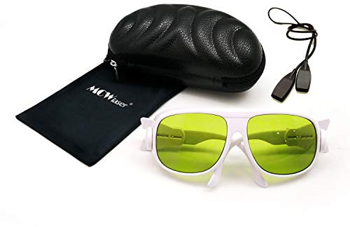 MCWlaser Laser Safety Schutzbrille Brille 190-440 & 780-900nm, 900-1100nm, 10600nm Typisch für 355nm 405nm 808nm 810nm 980nm 1064nm 1085nm 10600nm Absorptionstyp EP-17 Typ 1