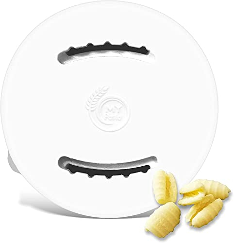 MY PASTA – gestreifte Kartoffelgnocchi – Nudelmaschinen Matrize | Advance Pasta Scheibenmatrize für hausgemachte Nudeln kompatibel mit Philips Pastamaschine Serie 7000 | Kartoffel Gnocchi Sugo