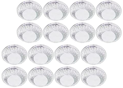 Happyyami 300pezzi Stampi Monouso Per Crostate Ripieno Stampi in Stagnola Utensili Da Cucina Per Crostatine Per Budini Per Cupcake