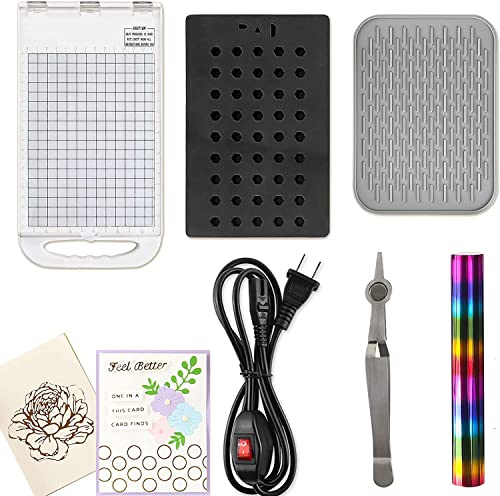 Foilpress Heat Press Crafting Foiling Machine for UK Version 220V Card Making Crafting Scrapbooking Kits Foiling Platform Glimmer System Paper Leather Embossing Vinyl Film Transfer Foil Press Machine