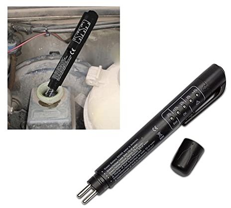 QEEROYO Bremsflüssigkeitstester, Bremsflüssigkeit Tester, Bremsflüssigkeitsprüfer,Bremsflüssigkeit Tester Auto,Bremsöltester, NF Bremsflüssigkeitstester Stift Bremsflüssigkeit Teststreifen Kalibriert