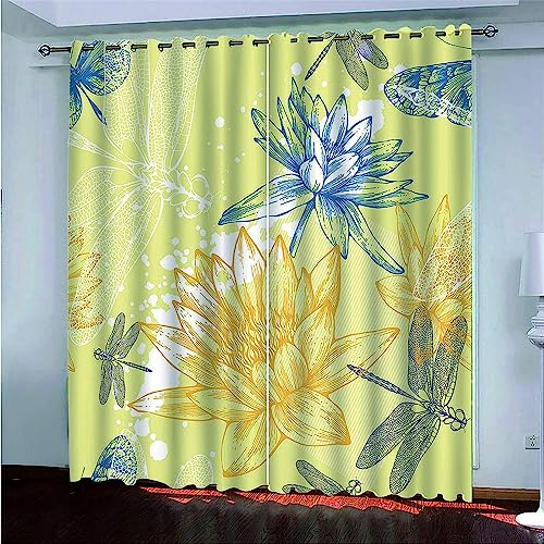 Verdunkelungsvorhänge Kräuselband Lotus Einfarbig 150 X 166 cm (B X H) Set Kindergardinen Mädchen Verdunkelungsvorhänge Mit Ösen Blickdichter Kinderzimmer Schlafzimmer Vorhang
