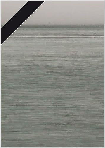Briefpapier Trauer DIN A4 - Trauerbrief und Kondolenz-Papier 20 Blatt - Motiv Nr. 165 | 200g/m²
