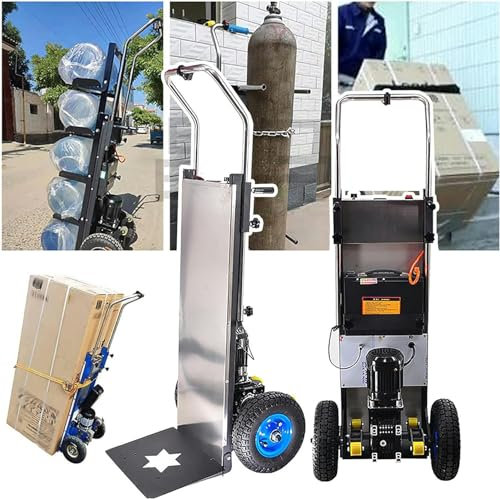 XENITE Elektrischer Treppensteiger, Sackkarre für schwere Gegenstände, Tragfähigkeit (400 kg), Abnehmbarer Akku (48 V/36 Ah), mit Teleskopgriff (45–65 Zoll), für den mobilen Haushaltsger-1pc