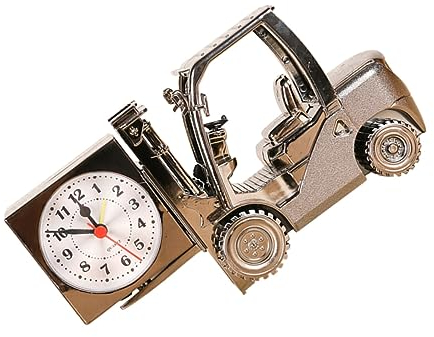 ORFOFE Tischuhrverzierung Zahlenspielzeug Dekorationen Für Zimmer Dekorativer Wecker Fußball-sitzsack Stiller Wecker Vintage Wohnkultur Zimmerdekoration Laut Kind Modellieren Gabelstapler