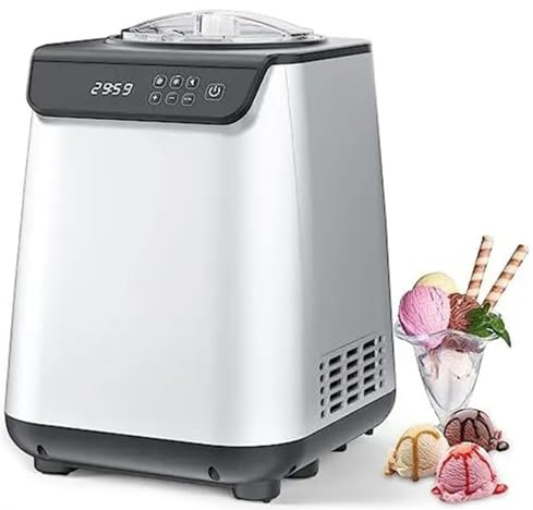 SONLED Macchina per Il Gelato, gelatiera Completamente Automatica da 135 W con compressore Incorporato, Il Pre-congelamento della Macchina per Yogurt alla Frutta Non è Necessario, Ciotola per Gelato