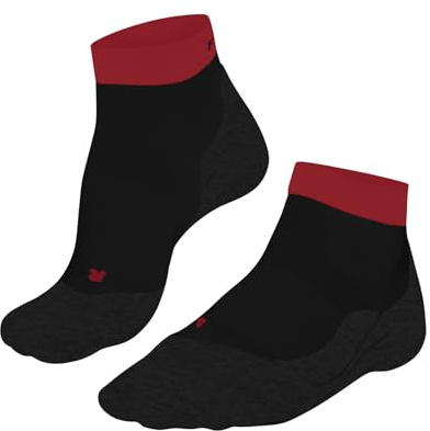 FALKE RU4 Endurance Short M Sso coton anti-ampoule 1 paire, Chaussettes de course Homme, Noir Black 3002, 42-43