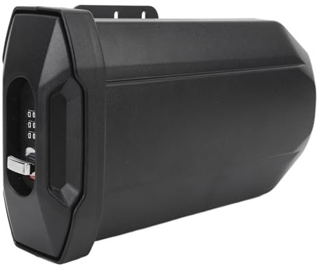 Boîte à Outils Latérale de Moto de 3,8 L, Boîte à Outils pour Siège Arrière, Boîte de Rangement pour Queue de Moto avec Serrure à Combinaison, Boîte à Bagages Haute capacité pour