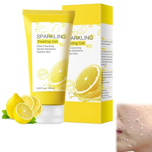 Gel Sbiancante Esfoliante,Gel Peeling Naturale,Esfoliante Viso Nutriente Profondo,Esfoliantes Delicato Per Tutti,Gels per la Rimozione della Pelle Morta,Scrub Viso Gels,100 ml