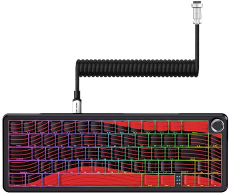 ATTACK SHARK X65PRO HE Rapid Trigger Keyboard, Magnetic Gaming Keyboard, Magnetic Switch, Tri-Mode, 0.01mm RT Accuracy, 0.125ms Latency, 8K Polling Rate, 128K Scan Rate, Dye-sub PBT Keycap