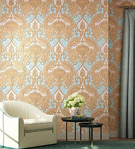 IHFMPFKJ Tapete Braune Vintage-Prägetapete für Schlafzimmer Erwachsene, 3D-Tapete für Wohnzimmer Moderne minimalistische Vliestapete Prägetapetenrolle Kindertapete Jungen Mädchen
