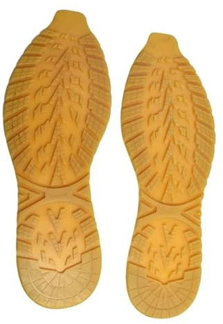 Materiali per lavori a maglia fai da te, 1 paio di scarpe di ricambio antiscivolo per fai da te con suola in gomma ispessita per riparare toppe in gomma resistente all'usura (giallo, 40-41 m)