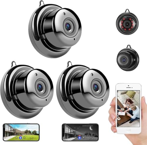 Rietoiu 2026 Cámara Ultra-Invisible Actualizada Sin Enchufe, Cámara Oculta Mini WiFi 1080P con Audio Bidireccional, Cámara Espía Mini Inalámbrica Invisible, Cámara de Seguridad Interior Inalámbrica