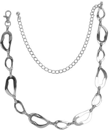 Cadenas de cinturón para mujer, joyería de metal decorativa delicada para la cadera, cinturones de cadena gruesa de moda | para mujeres, niñas, vestidos, jeans, faldas, pantalones, cadera, cuerpo