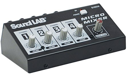 Soundlab G105AA 4 Channel Mono Microphone Mixer