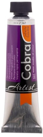 COBRA Talens wassermischbare Ölfarben, 40 ml, 567 Permanent Rotviolett