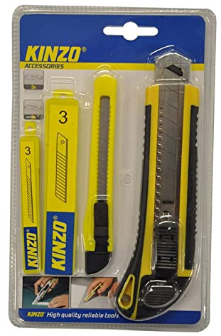 KINZO 871125279384 Hobby Knife Set - Yellow