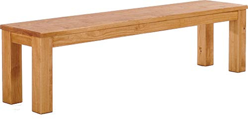 Brasilmöbel Sitzbank 160 cm Rio Classico Honig Massivholz aus Pinie, Verschiedene Größen & Farben, ideal für Esszimmer & Küche