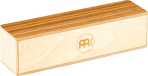 Meinl Percussion Rectangle Wood Shaker - Medium - Strumento Musicale - Betulla del Baltico, Exotic Zebrano (SH53-M)
