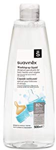 Suavinex Gel Nettoyant Spécial Biberon/Tétine, Transparent, 500 ml,