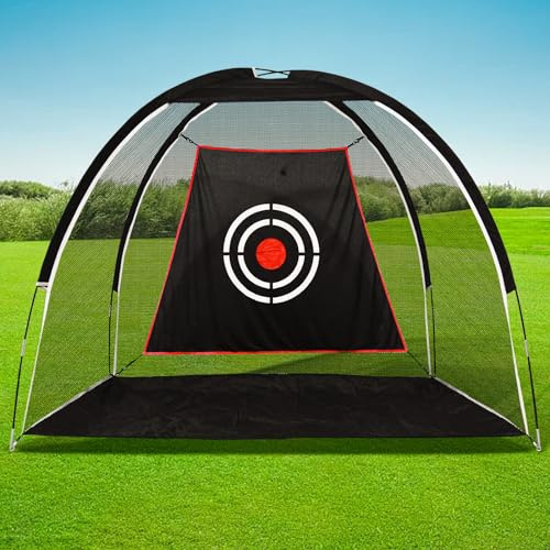 Galileo Golf Übungsnetze für Hinterhof, Driving Range Golfkäfig, Swing-Netz mit Zielscheibe, 17,7 x 9,3 x 152,4 m