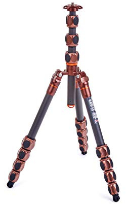 3 Legged Thing Pro Range 2.0 Albert 2.0 Carbon Fibre Travel Tripod System Kit - Adjustable Camera Tripod with 3 Detachable Legs for Monopod Conversion - Earth Bronze (ALBERT2)