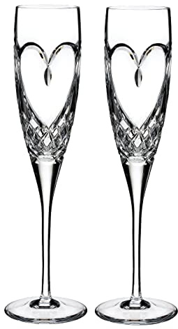Waterford Love True Love Toasting Flute Pair