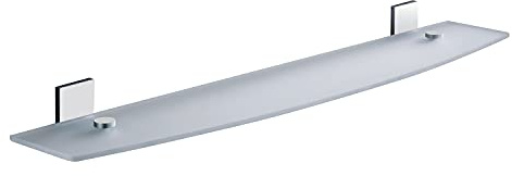 Gedy G-Singapore, Badregal 58 cm, Farbe Chrom, Wandhalterung aus Edelstahl und Chrom, 10 Jahre, Maße 6 x 58 x 11,6 cm, Einzigartig