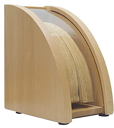 Niciksty Bamboo Coffee Filter Holder, Coffee Filter Box with Dustproof Cover, Filter Paper Holder for Coffee Shop, Home for Chemex V60, Melitta Cone Filters