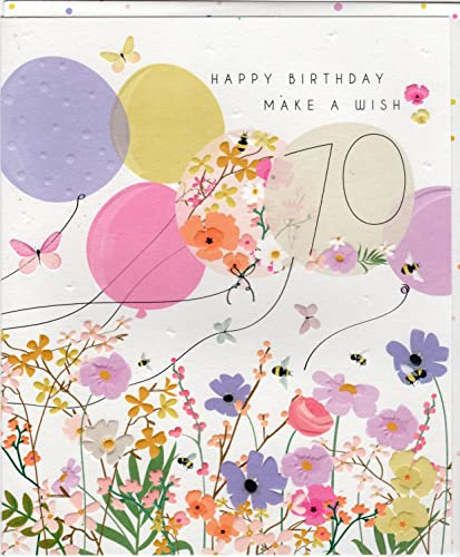 Belly Button Designs Glückwunschkarte zum runden 70. Geburtstag mit Prägung und Goldfolie. ALBM009