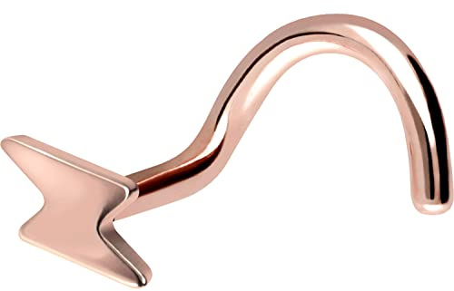 PIERCINGLINE Titan Nasenpiercing Spirale | BLITZ | Nasenstecker | Farbauswahl