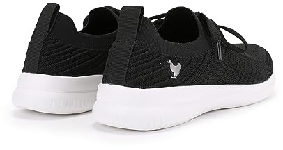 WALK IN PITAS | Sara | Sneakers Casual Donna | Scarpe da Barca Estive | Sportive | Mocassini per L'Estate | Scarpa da Vela | Calzatura Senza Lacci | Scarpe Walkinpitas | Nero & Bianco 38