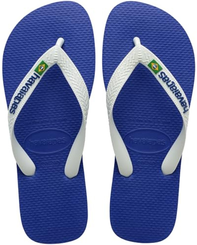 Havaianas - Top Brasil Logo, Infradito Comode, Resistenti e Leggere con Suola Antiscivolo, Bandiera del Brasile sulle Strisce, Unisex Adulti